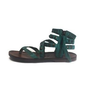Blowfish Malibu Side Zip Sandals in Turquoise